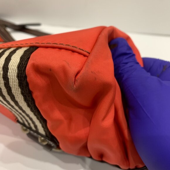 Burberry Red Nylon Shoulder Bag Sku#84298 - Picture 6 of 10